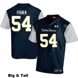 Notre Dame Fighting Irish Men's Blake Fisher #54 Navy Under Armour Alternate Authentic Stitched Big & Tall College NCAA Football Jersey TXT8699GC